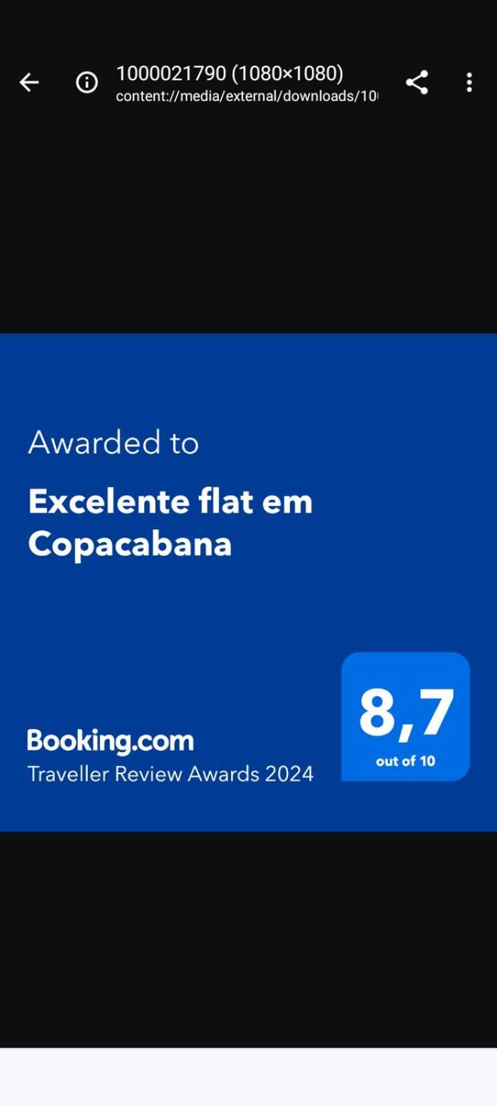 Excelente Flat Em Copacabana Rio de Janeiro Exteriér fotografie